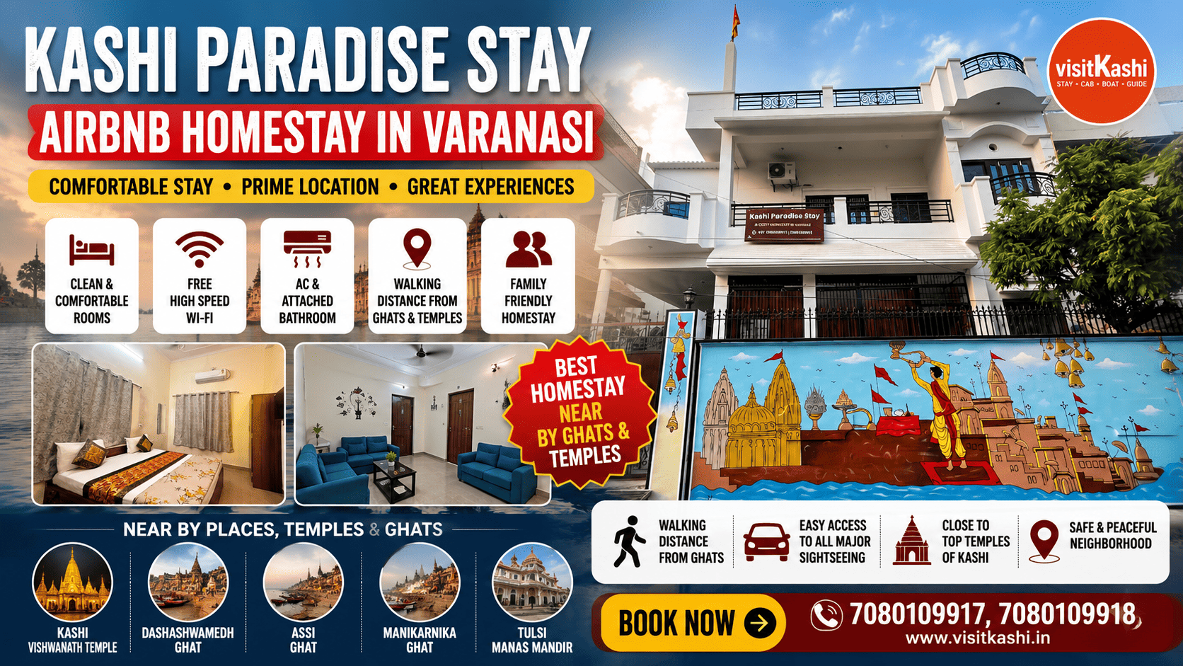 Kashi Paradise Stay | Family Homestay nera Assi Ghat, Sankat Mochan